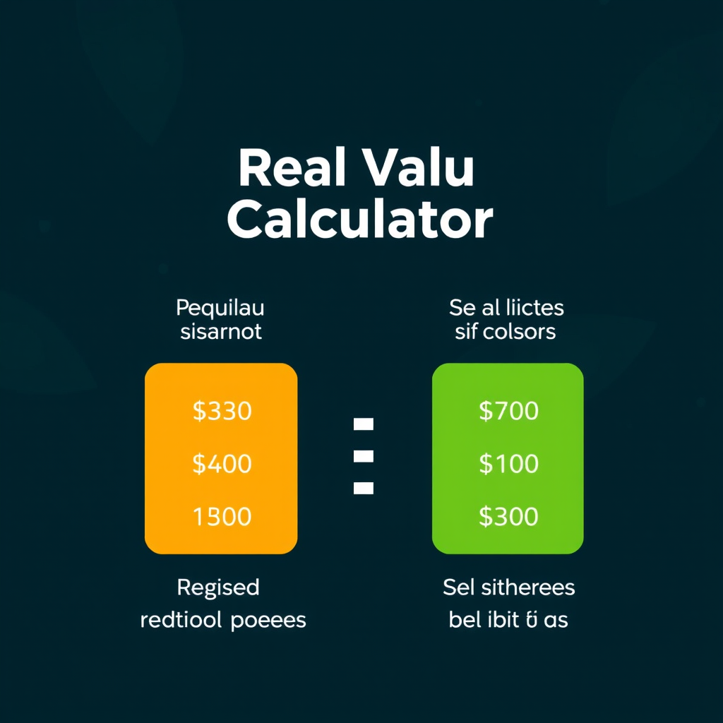 Calculadora interactiva mostrando el valor real de un bono después de aplicar requisitos de apuesta y condiciones
